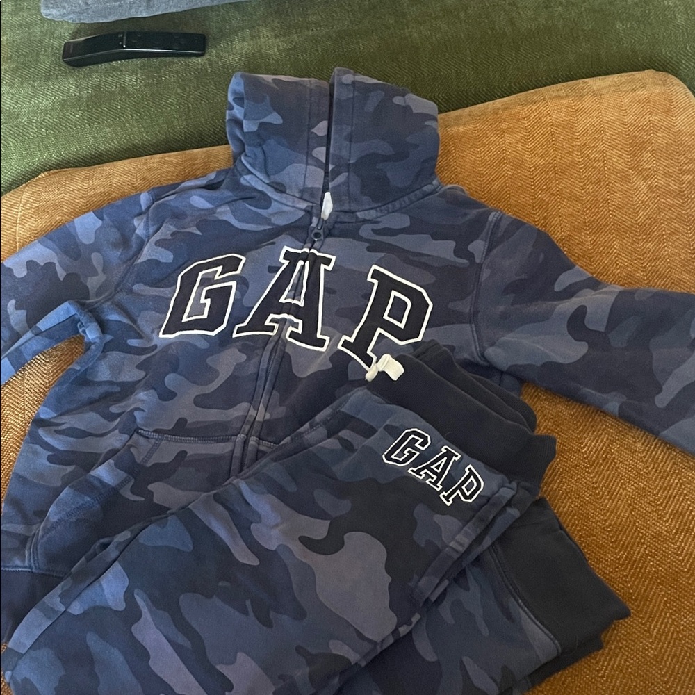 Kids GAP Navy Camo Hoodie and Joggers